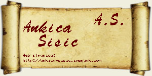 Ankica Šišić vizit kartica